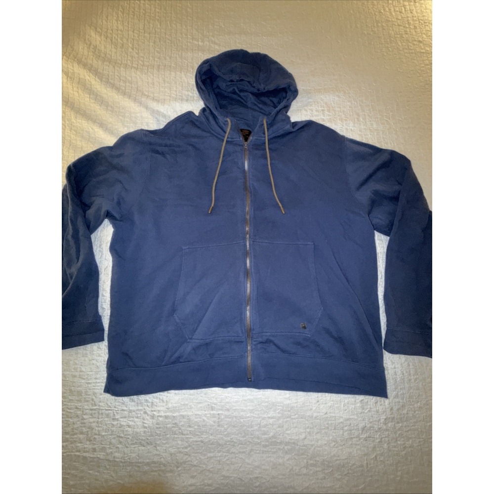 Smith + Rogue Mens 3XL navy blue heavyweight hoodie iron‎ sharpens iron